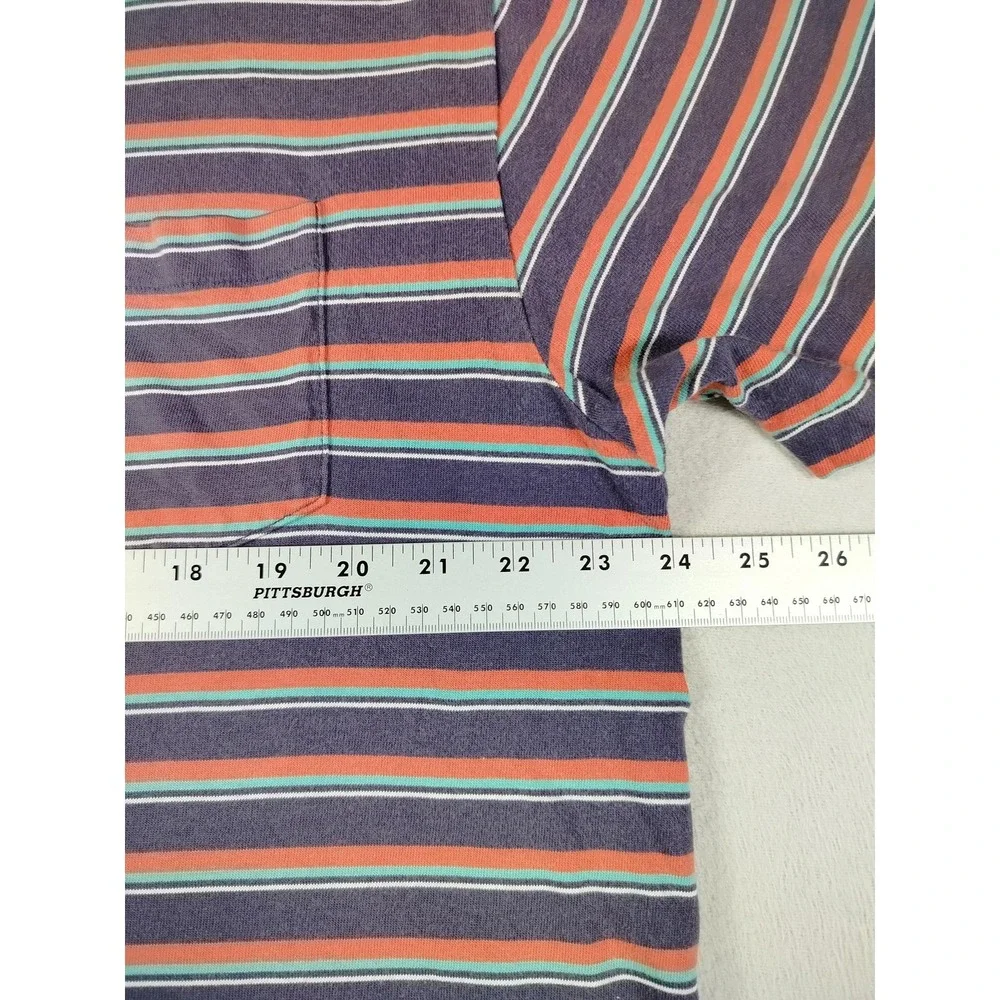 Vintage Polo Jeans Co Ralph Lauren Polo‎ Shirt Mens Large Purple Striped Preppy